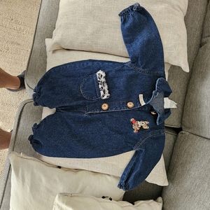 Vintage Disney Baby Denim Mickey Mouse Jumper